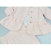 M14268: Baby Girls Waffle Fabric 3 Piece Outfit (0-6 Months)